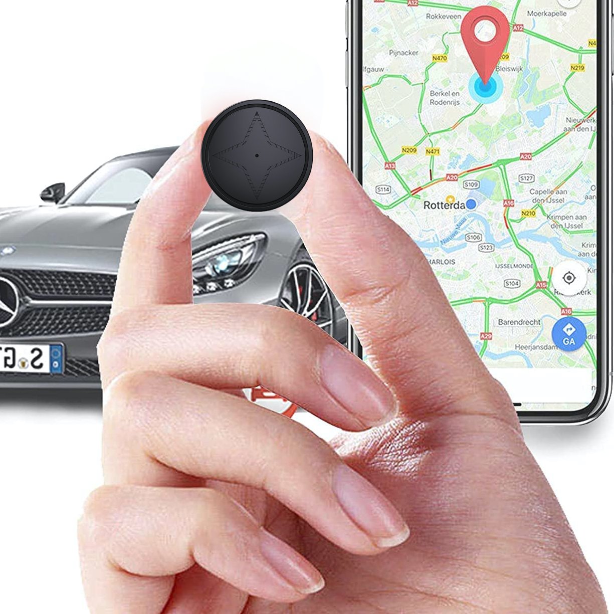 Markus | GPS-Tracker, stark magnetisch, zur Fahrzeugortung, Verlustsicherung